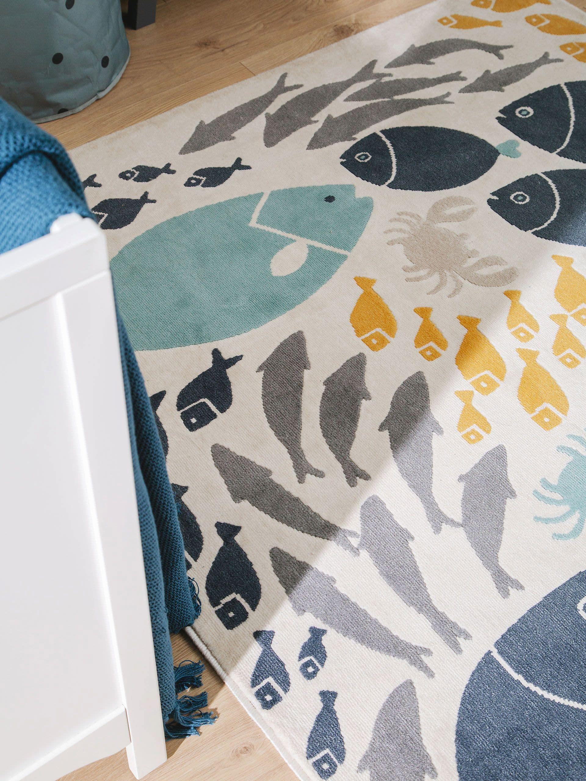 Thumbnail - Lytte Kinderteppich, Mehrfarbig, Textil, Rechteckig, 120x170 cm, Oeko-Tex® Standard 100, wasserabweisend, Teppiche & Böd...