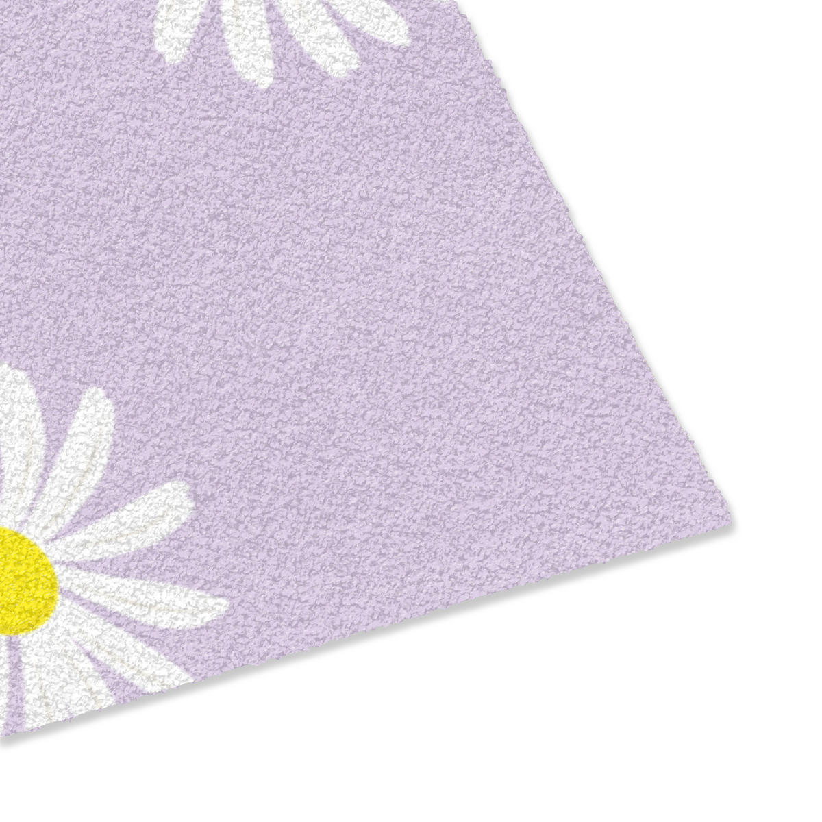FUSSMATTE Gänseblümchen - Pastell - Weiß - Lila - Blumen Sauberlaufmatte 90x60 cm - Flieder, Kunststoff (90/60cm) - MuchoWow
