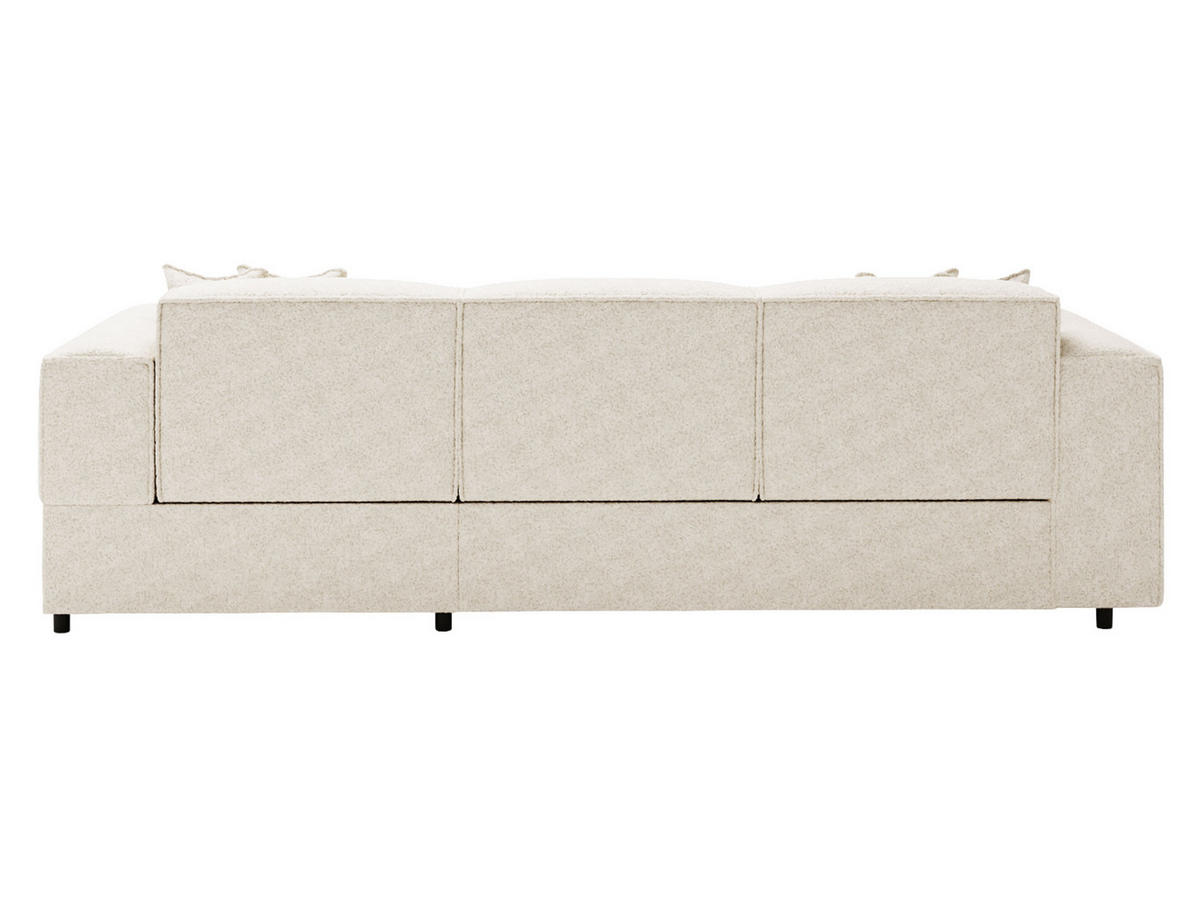 ECKSOFA Santos L, Seite: Rechts - Schwarz/Naturfarben, Holzwerkstoff/Kunststoff (253/166cm) - MIRJAN24