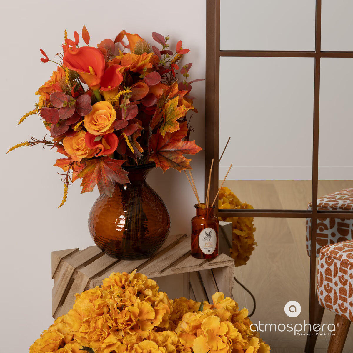 DUFTSTÄBCHEN Hapo 200 ml - Braun, Glas (10.4/26/12.2cm) - Atmosphera Createur d´interieur