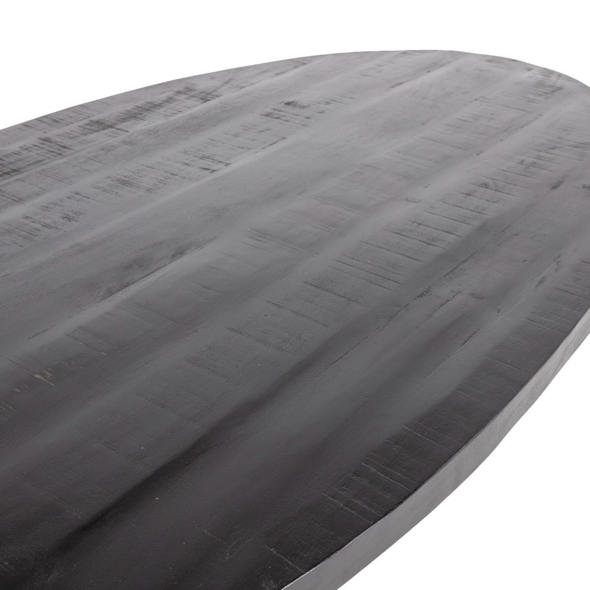 ESSTISCH oval aus Mangoholz 240cm, schwarz - Schwarz, Holz (240/100/76cm) - Giga Meubel