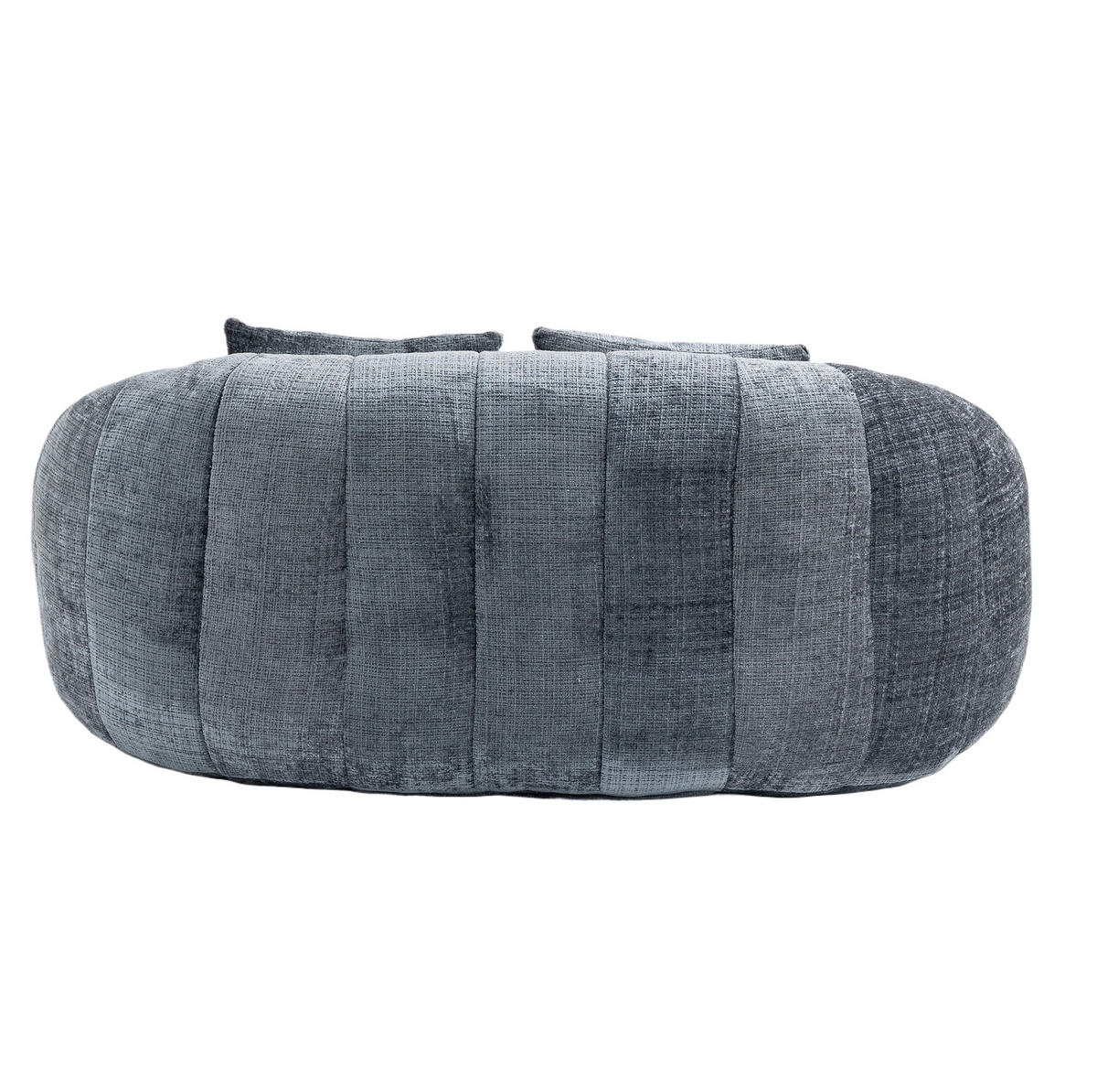 SITZSACK Sofa 150 x 95 x 63 cm Chenille Gray - Grau, Kunststoff (95/63/145cm) - Beauniv
