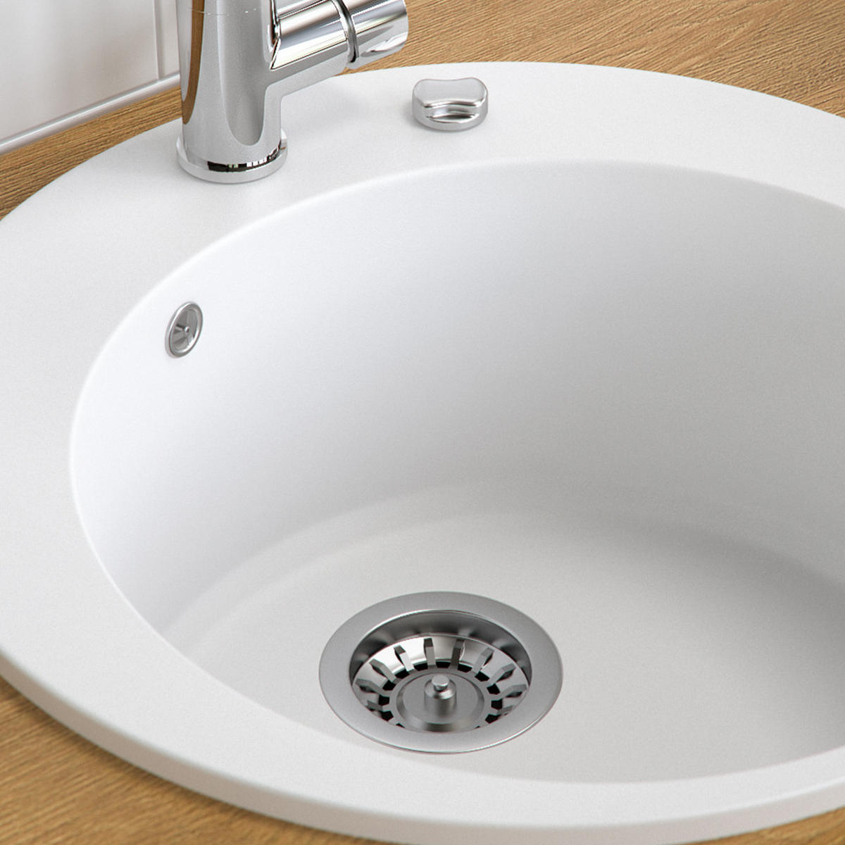 UMYVADLO Bílá - bílá, keramika (50.5/19/50.5cm) - Bergstroem