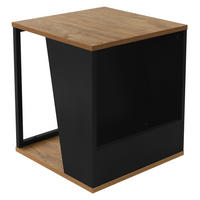 BEISTELLTISCH - Braun, Metall (40/40/45cm) - ML-DESIGN