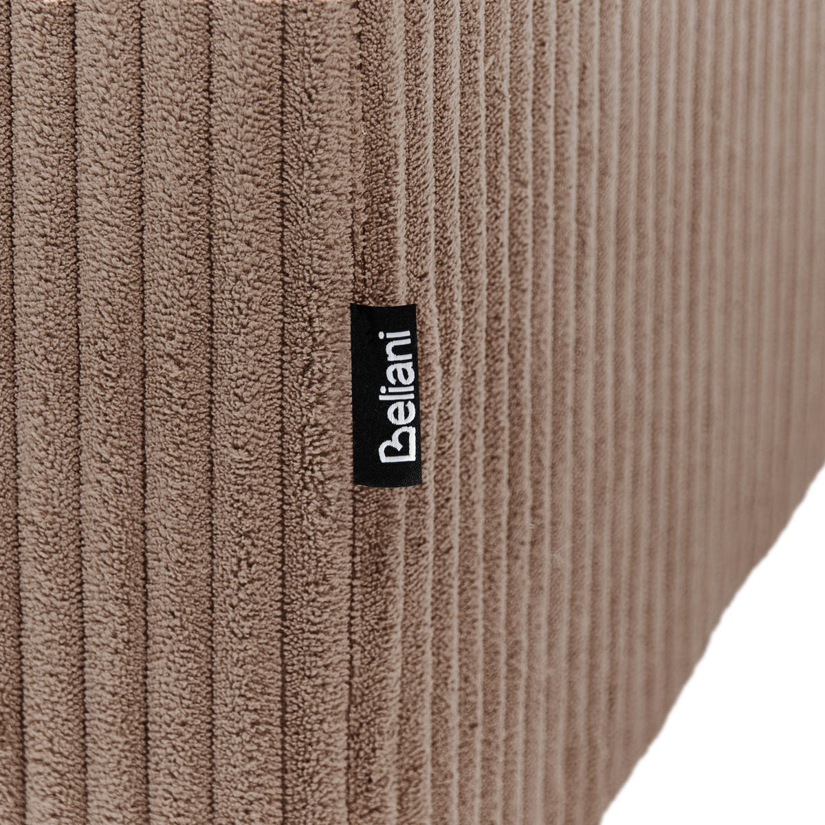 OTTOMANE Cord Sandbeige Lemvig - Sandfarben, Textil (83/41/83cm) - Beliani
