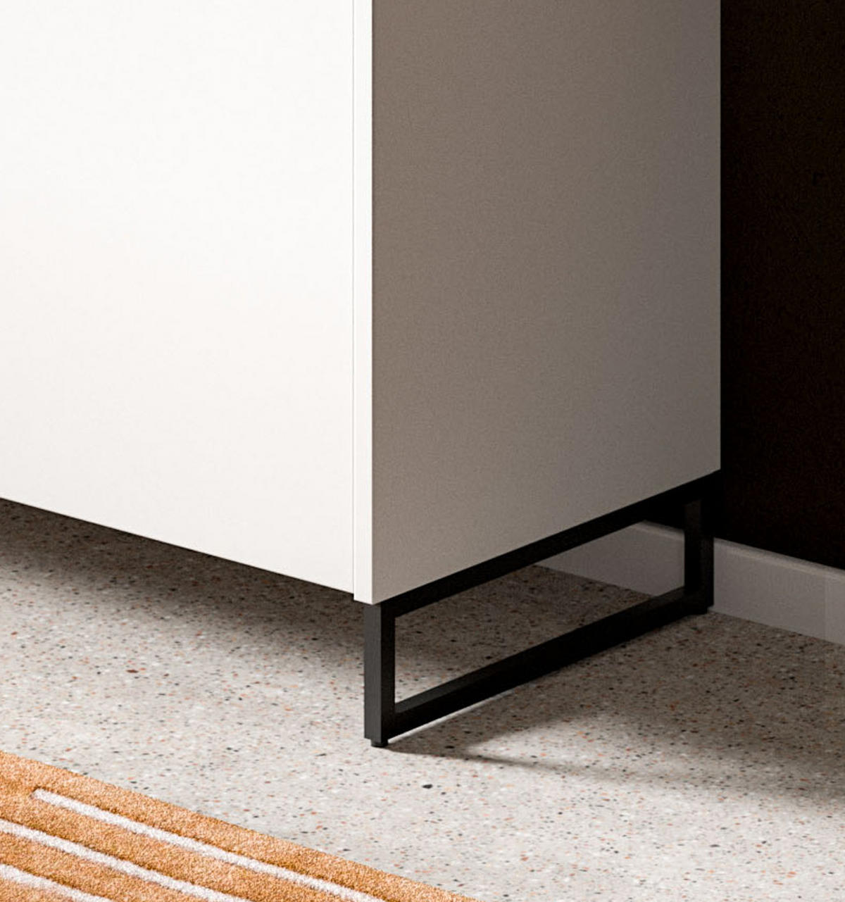 GARDEROBEN-SET 5-teilig weiß, Artisan Eiche 236 cm, Flurmöbel mit Soft-Close - Schwarz/Weiß, Holzwerkstoff/Metall (236/197/32cm) - Inn.Furn