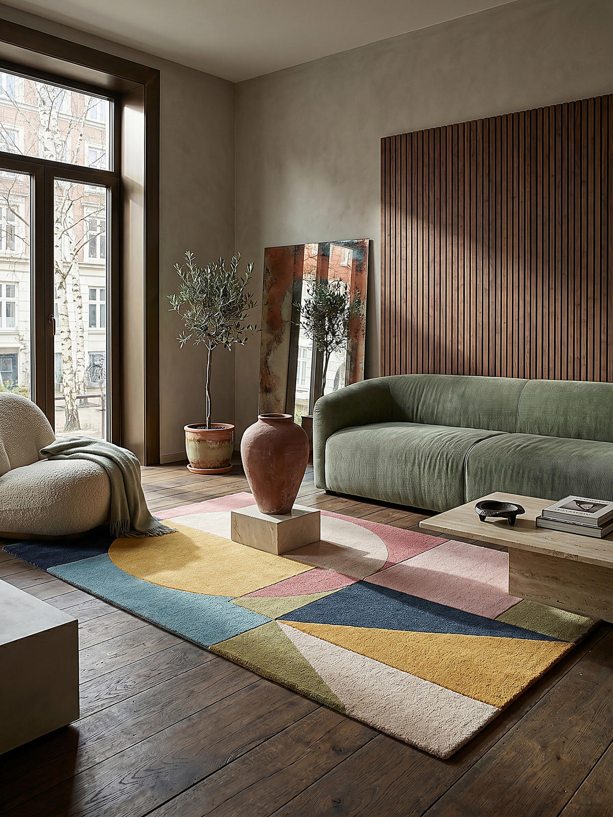WOLLTEPPICH DEBEN, geometrisch, Strahlend-Bunt, 200 x 290 cm - Multicolor, Textil (200/290cm) - KADIMA DESIGN