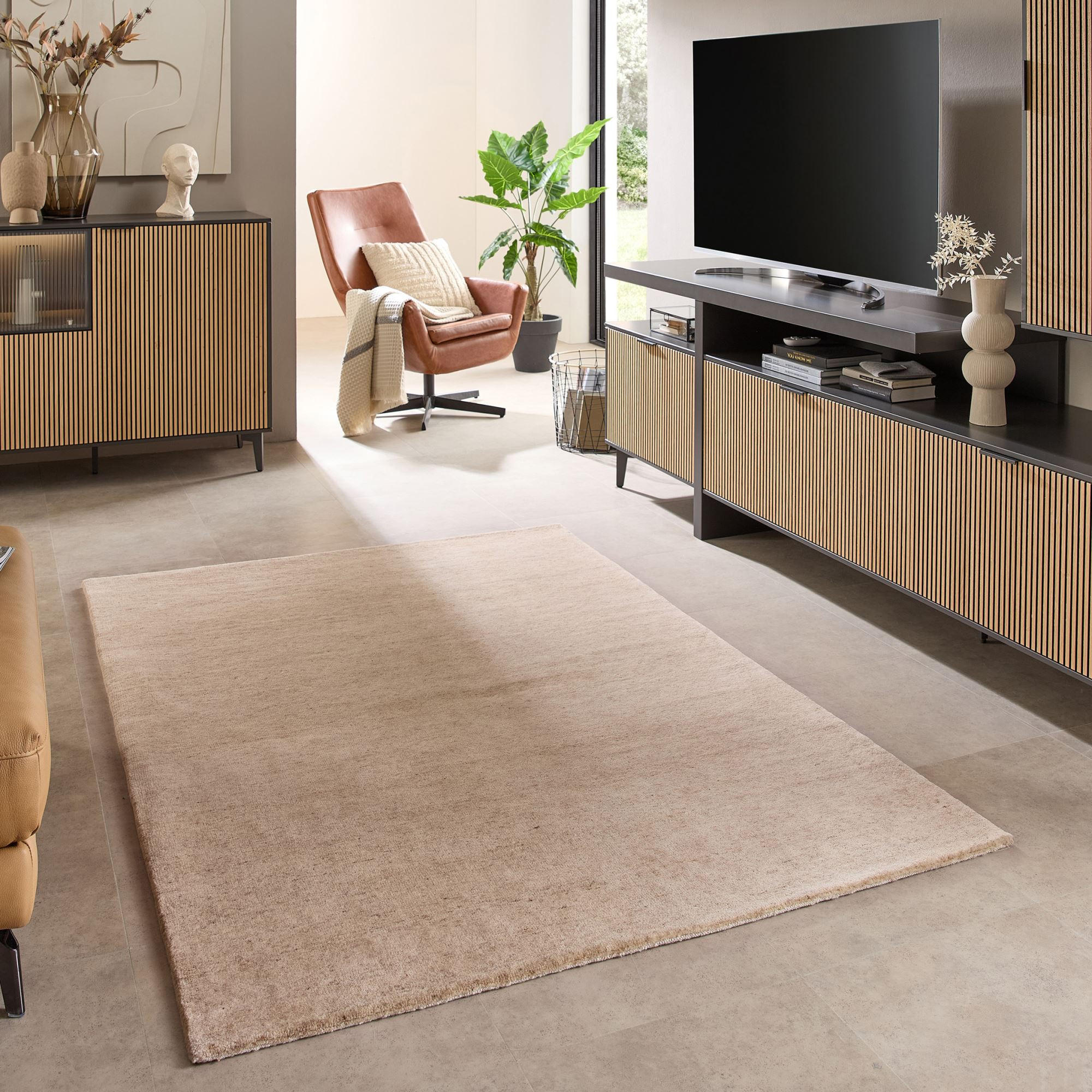 WOLLTEPPICH Heaven 200x300 cm - Sandfarben, Textil (200/300cm) - Natur Pur