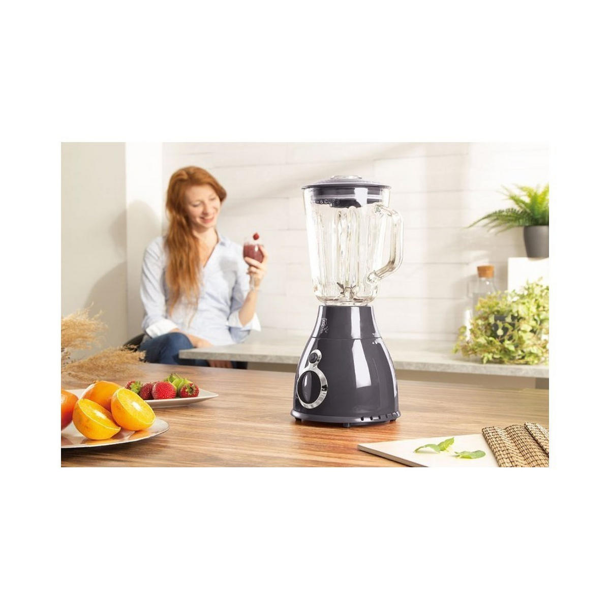 MIXER Schwarz 20/20/58 cm BH9284 - Schwarz, Kunststoff (20/58/20cm) - Berlinger Haus