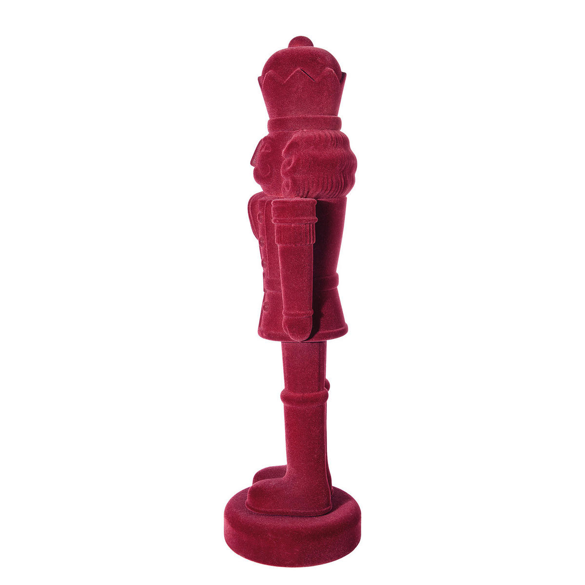 DEKOFIGUR Nussknacker beflockt X-Mas - Rot, Kunststoff (23/81/23cm) - Butlers