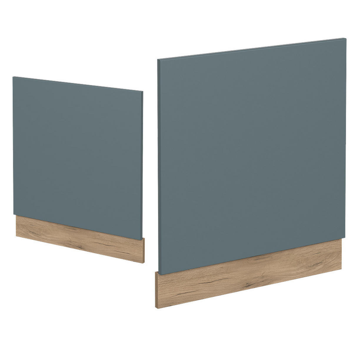 FRONTBLENDE R-Line Blau-Grau 60 cm, AP Anthrazit - Eiche Wotan/Blaugrau, Holzwerkstoff (60/57.2/1.6cm) - Vicco