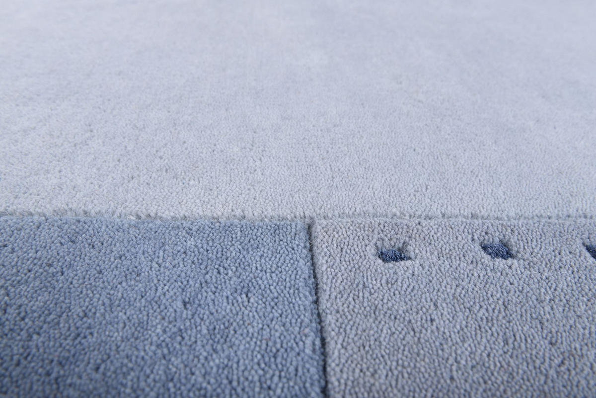 HANDTUFTTEPPICH Royal Ganges 120x180 cm - Hellblau, Textil (120/180cm) - THEKO