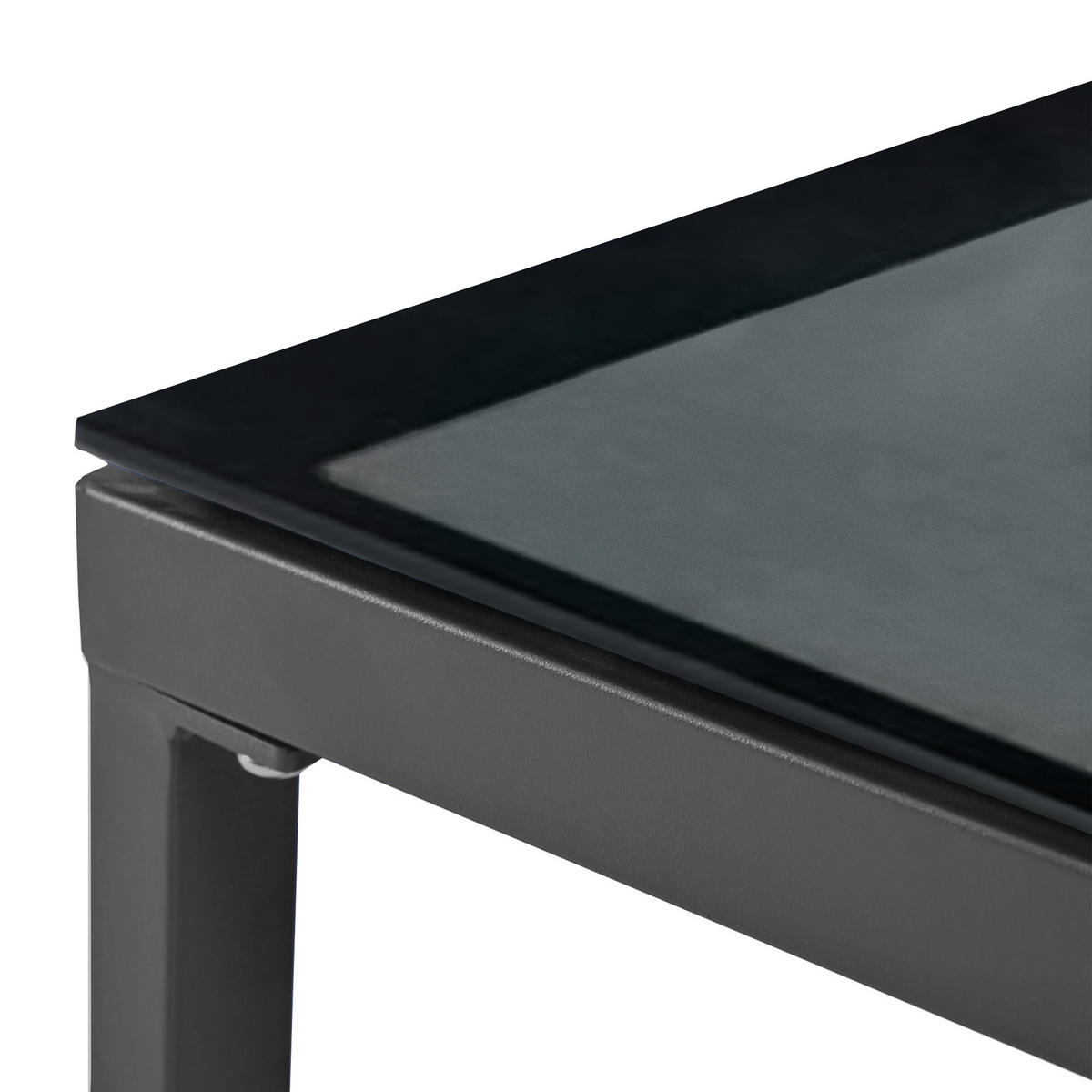 GARTENMÖBEL 176x65x145cm grau, feuerverzinkt und mit Markise - Grau, Metall - Modfu