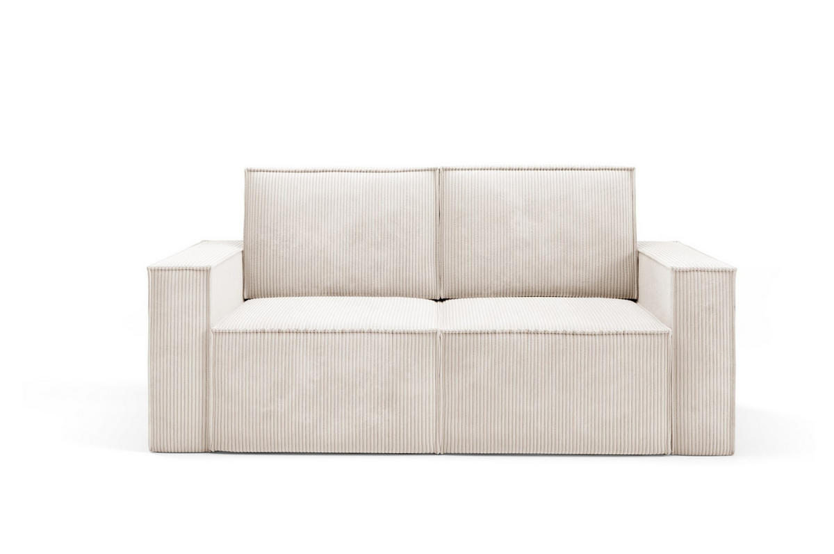 SOFA Orto Beige, Zweisitzer Polstersofa - Beige, Holzwerkstoff/Textil (178/93/82cm) - Bettso