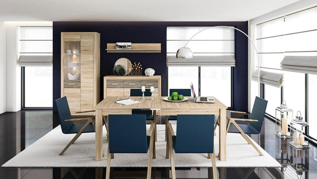 SIDEBOARD – 165 cm – Castel – Eichefarben / Sonoma Eiche – KO-020 - Eichefarben/Sonoma Eiche, Holzwerkstoff (165/94/43cm) - hi-markt