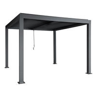 PERGOLA 220x300x300cm Anthrazit 11cm-Gestell - Anthrazit, Metall (300/220/300cm) - BERLINLODGE