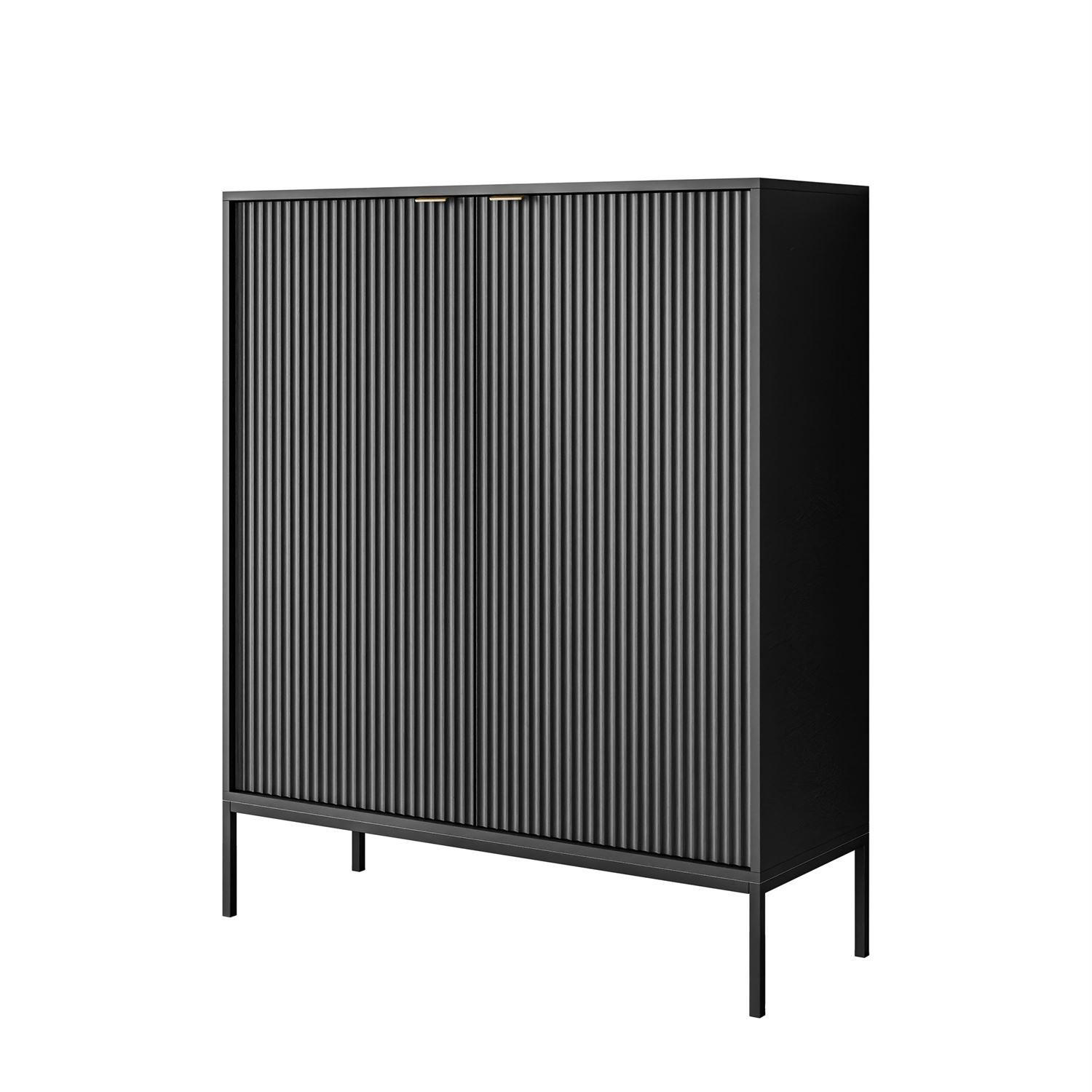 HIGHBOARD CORTADO K104 ZWEIFLUEGELIG SCHWARZ - Schwarz, Holzwerkstoff (104/125/39cm) - Lookway