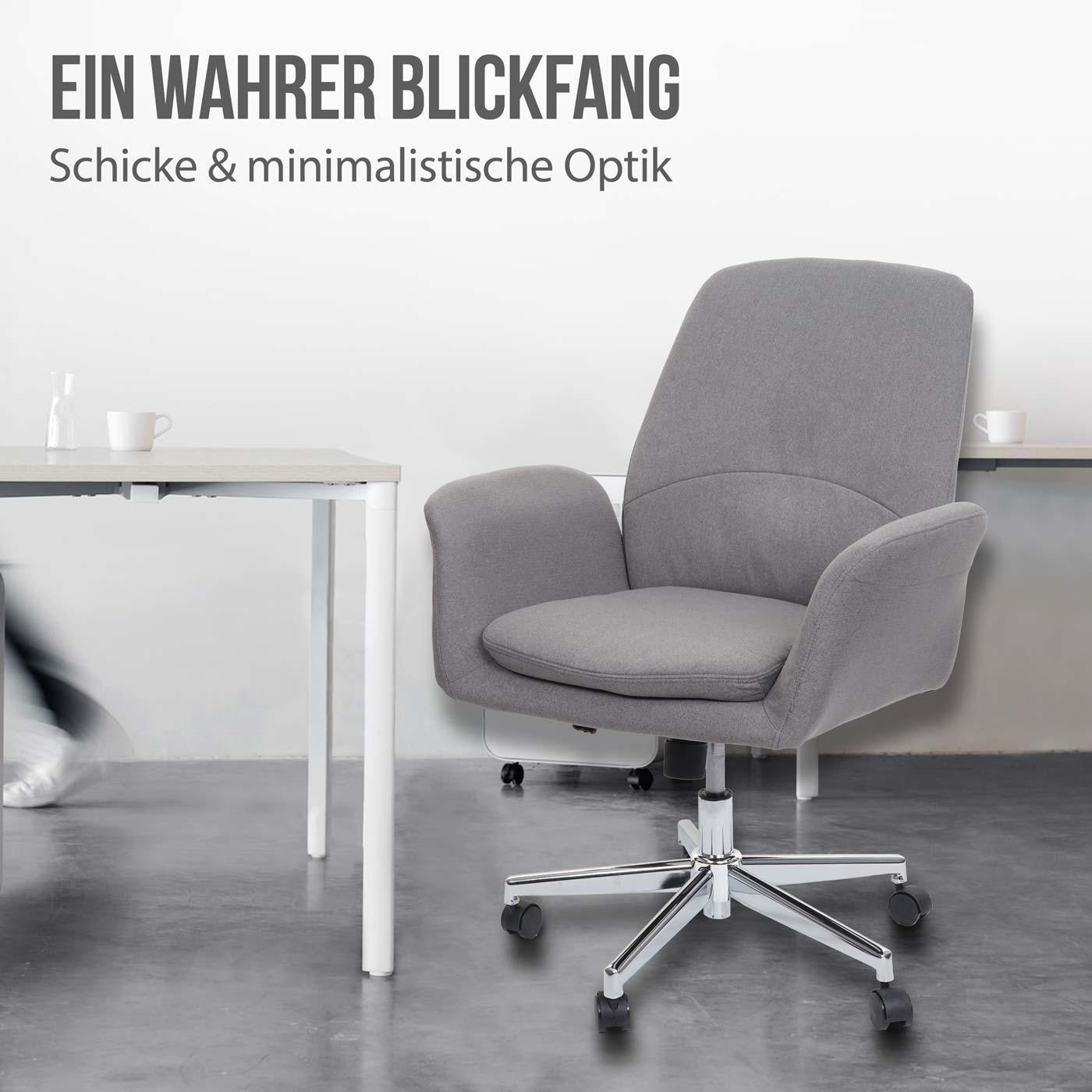 BÜROSTUHL Grau - Grau, Textil (75/99/55cm) - MCW