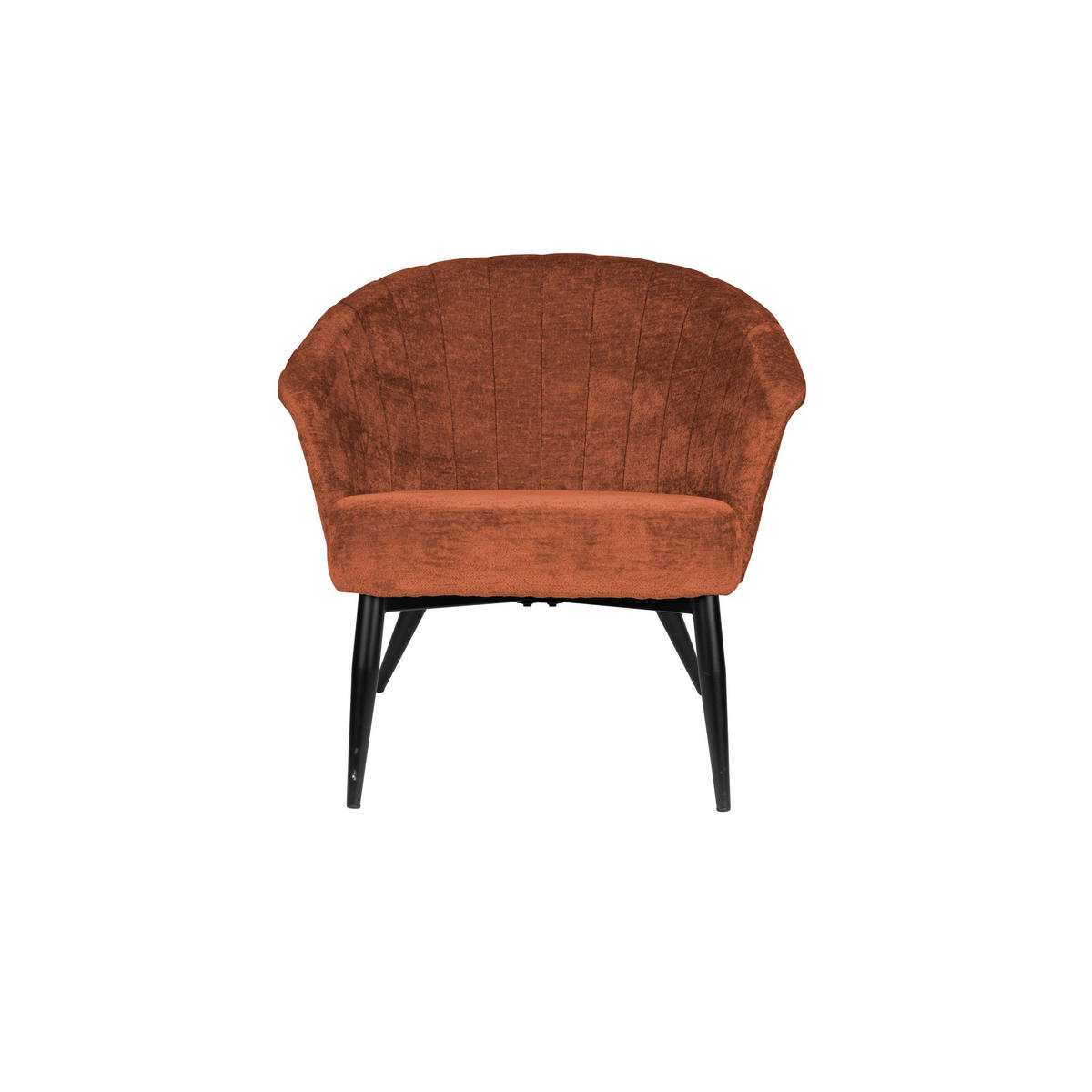SESSEL Georgia Terracotta - Rot, Holz (77/71/73.5cm) - Dutchbone