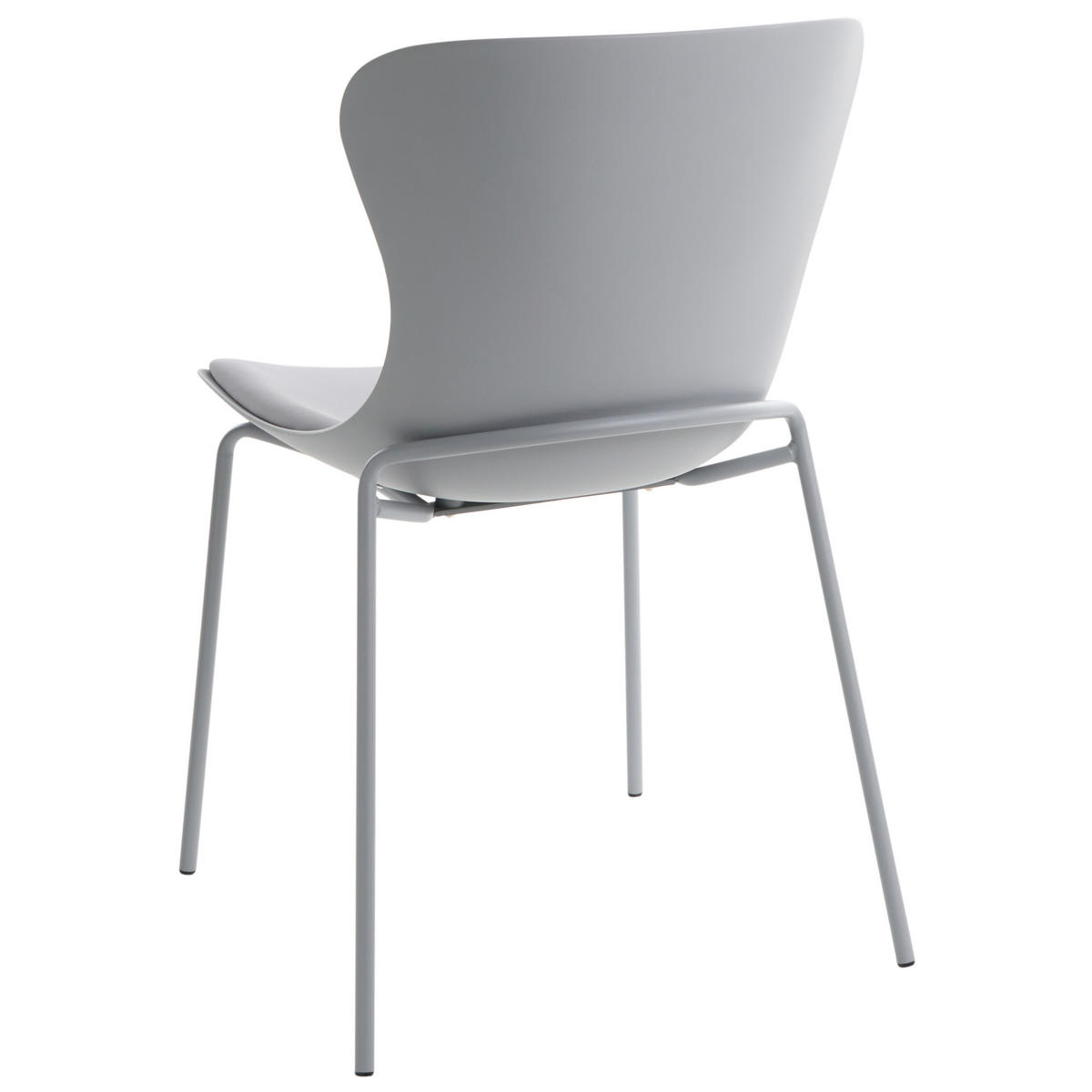 ESSZIMMERSTUHL 2er-Set Grau Pitsburg - Grau, Kunststoff (49/84/52cm) - Beliani