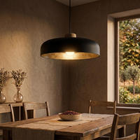 HÄNGELEUCHTE Bois - Goldfarben, Metall (50/50/17cm) - Lumicom