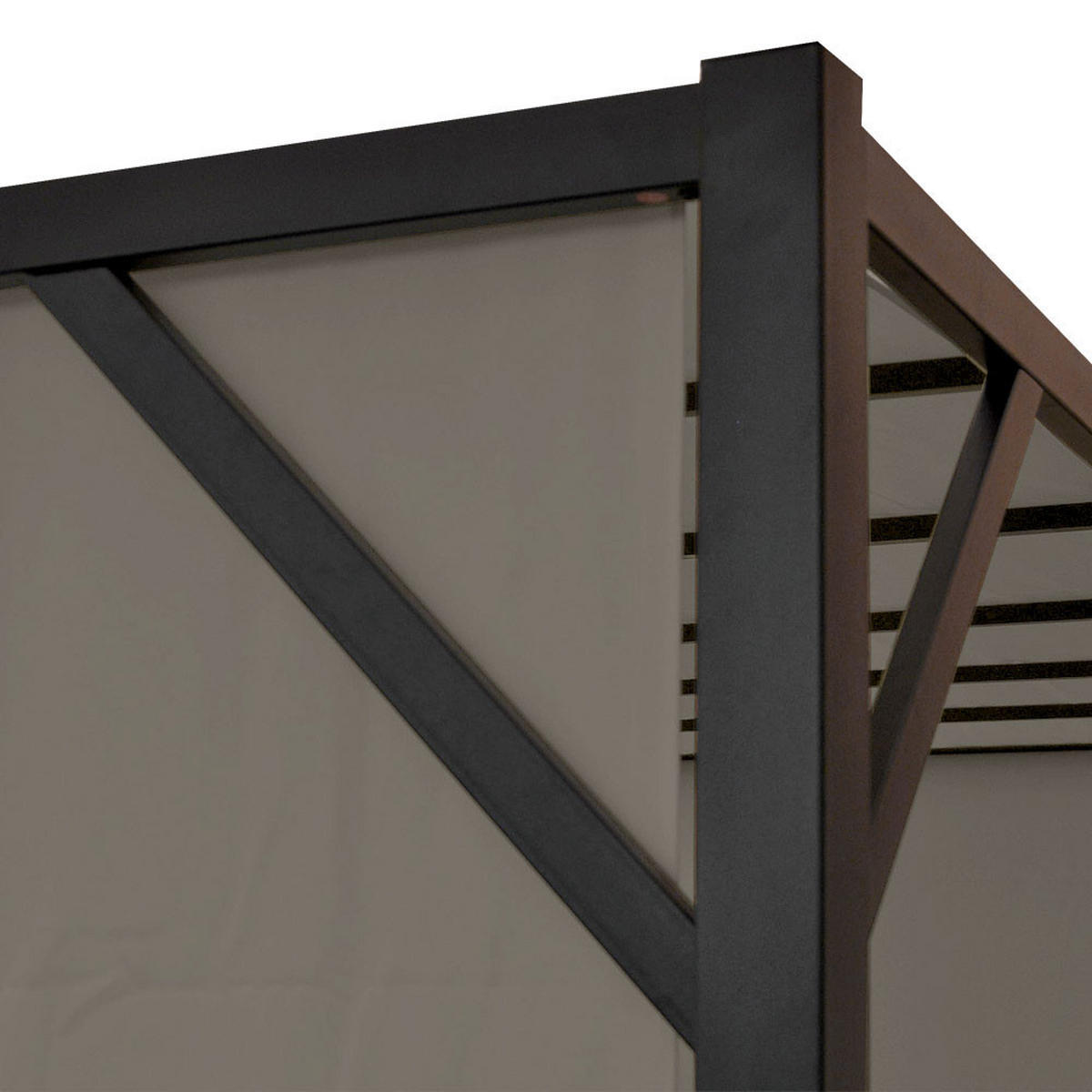 PERGOLA BEJA taupe - Taupe, Metall (405/212/405cm) - MCW