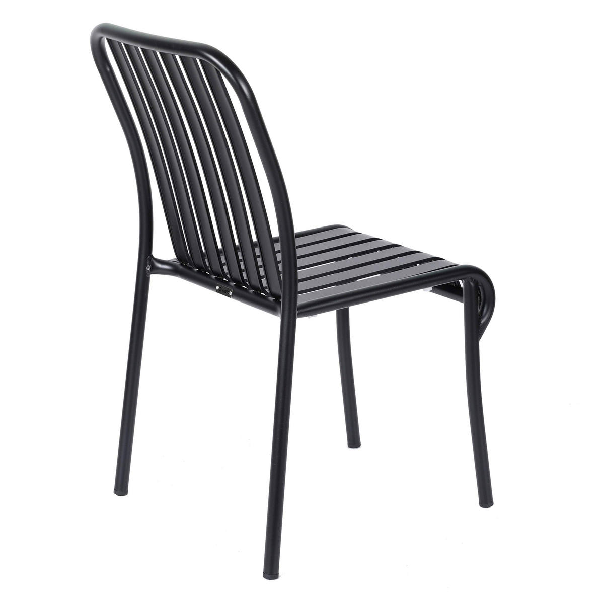 GARTENSTUHL, Schwarz - Schwarz, Metall (61/85/46cm) - Oviala