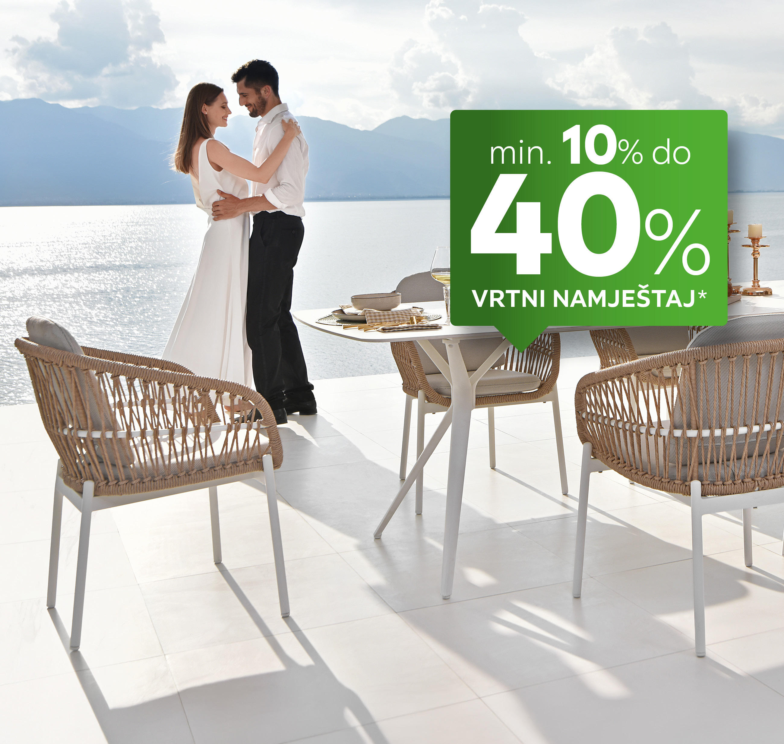 min.10% do 40% vrtni namještaj*