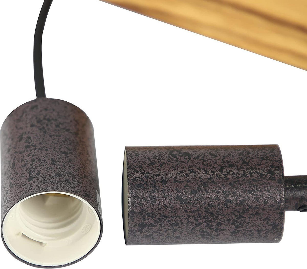 HÄNGELEUCHTE Katja 3-flammig 61/25/150 cm - Braun, Metall (61/25/150cm) - Nettlife