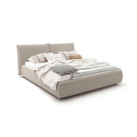 POLSTERBETT HENRY Granit Cord - Hellgrau/Grau, Textil (180/200cm) - KAWOLA