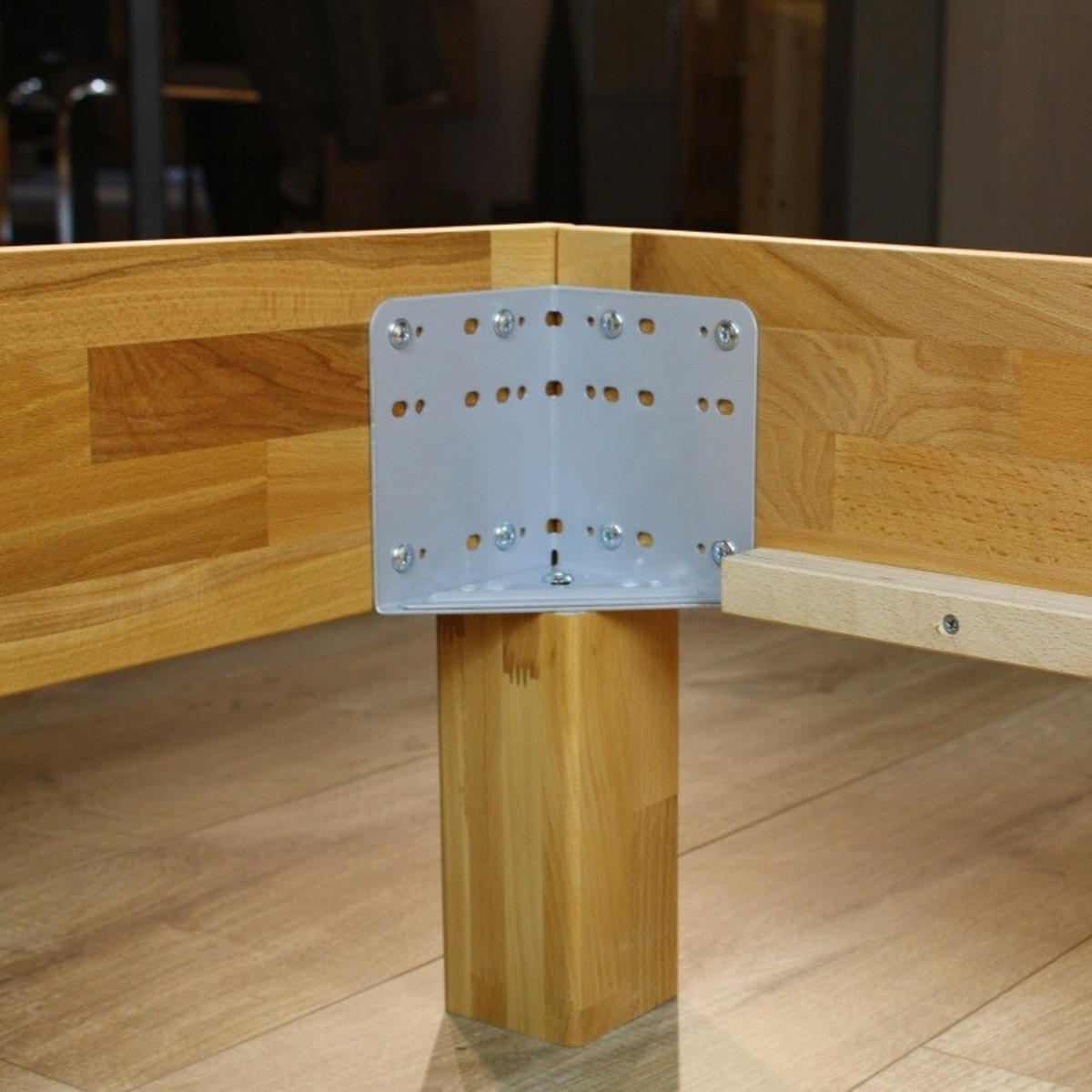 BETT 140/200 cm aus Kernbuche - Braun, Holz (140/200cm) - MeinMassivholz