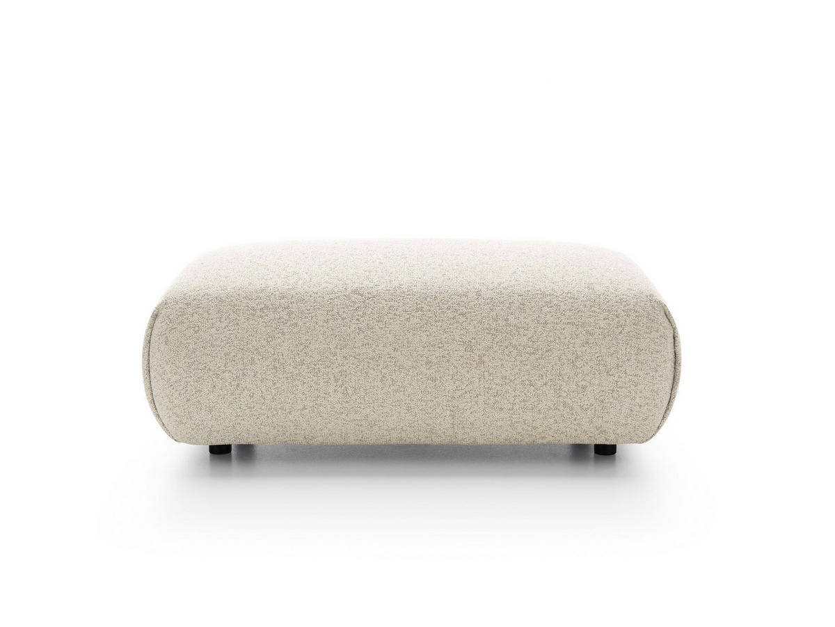 MASSENO Sitzhocker ZEST, Modern Polsterhocker, Fußhocker Creme - Creme, Holzwerkstoff/Kunststoff (70/42/113cm) - MASSENO