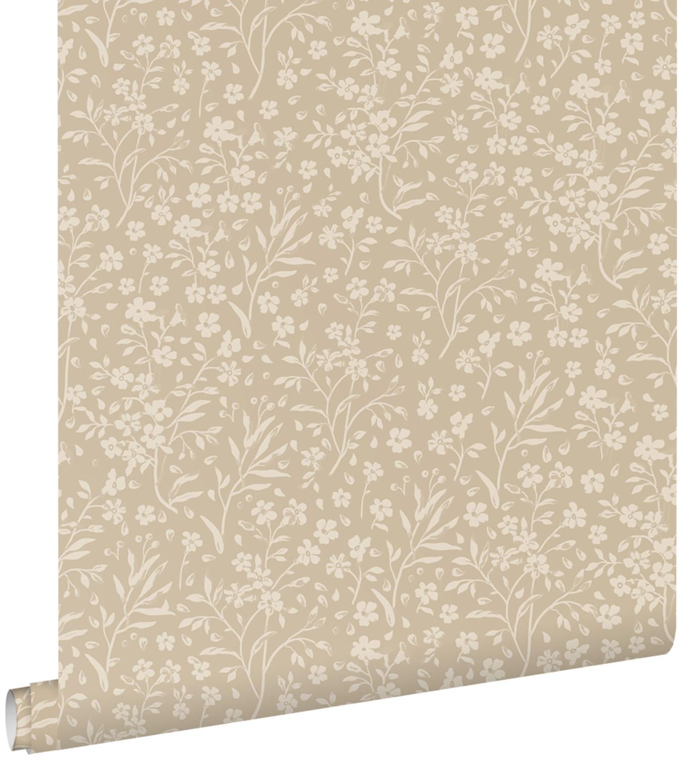 TAPETE Blumen 50 x 900 cm - Beige, Papier (50/0.1cm) - ESTAhome