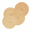 TISCHSET gold im 4er-Set, Platzsets rund geflochten, 40 cm - Goldfarben, Textil (40/40cm) - Homescapes