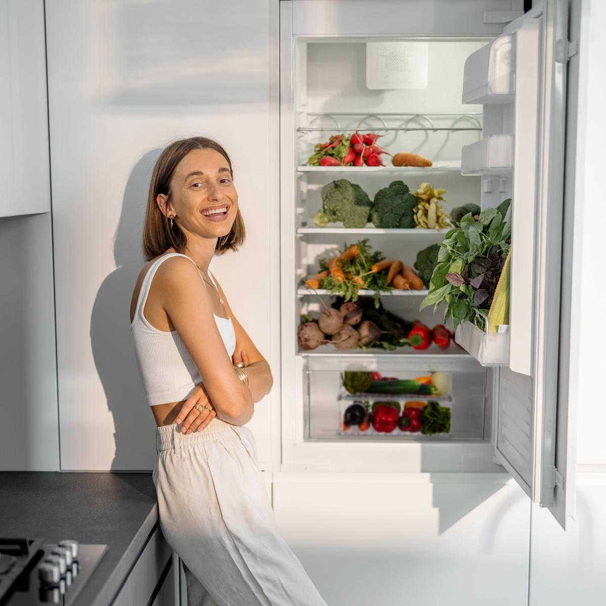 3XORGANIZÉR do lednice - průhledná, plast (21/10.5/33cm) - Relaxdays