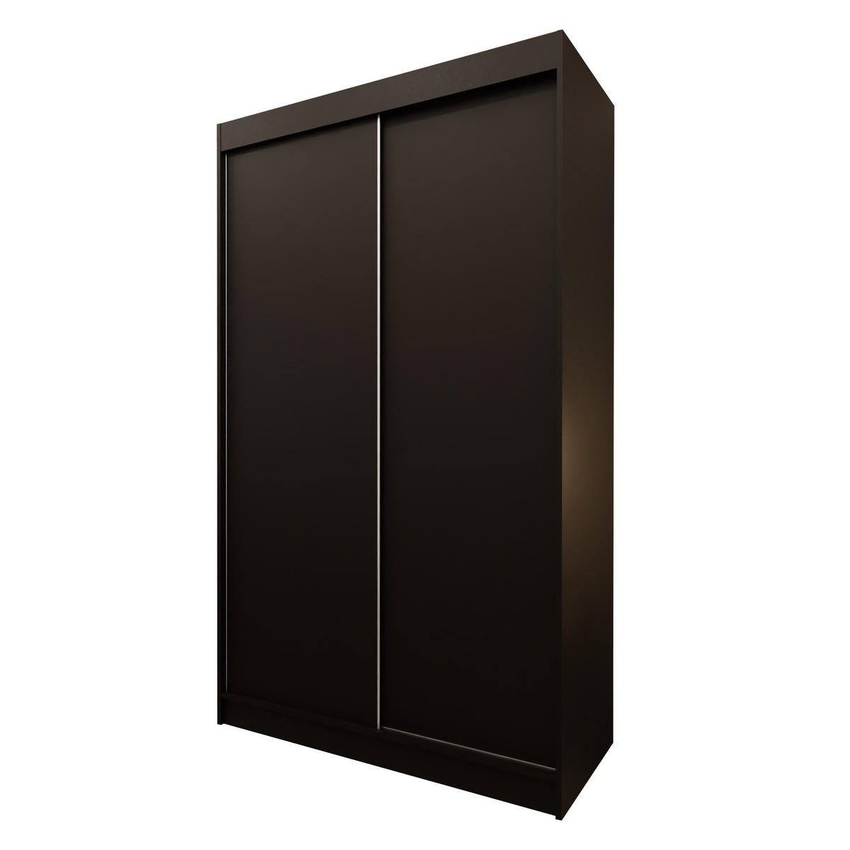 SCHWEBETÜRENSCHRANK SOFIA 120/216/61 cm 2-türig Schwarz - Schwarz, Holzwerkstoff (120/216/61cm) - MASSENO