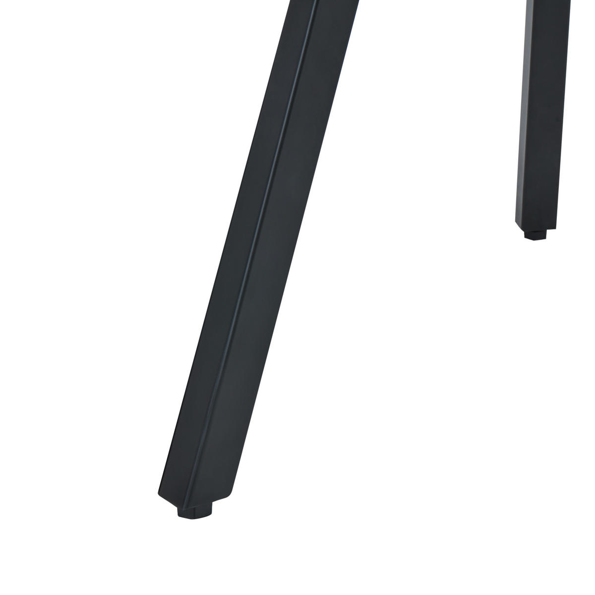 COUCHTISCH Mangoholz hellbraun/schwarz 74 cm Wakita - Hellbraun/Schwarz, Holz (74/74/40cm) - Beliani