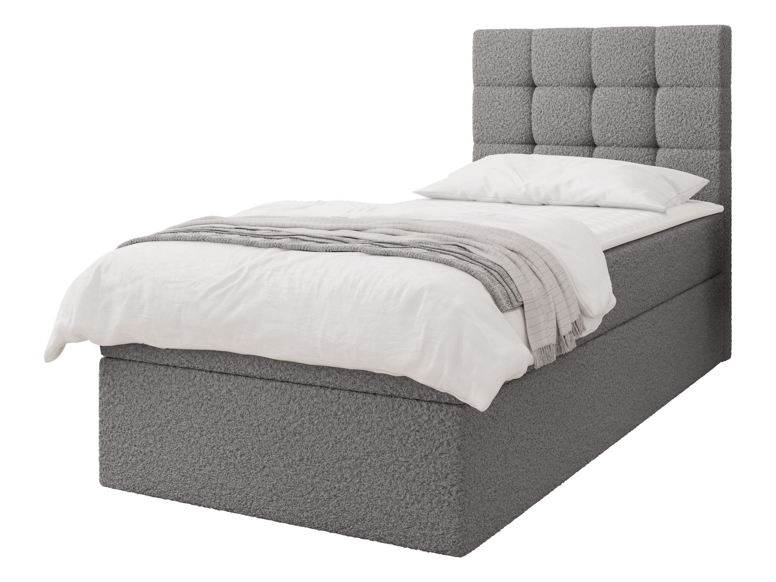 Mirjan24 Boxbett Grau 80x200 cm