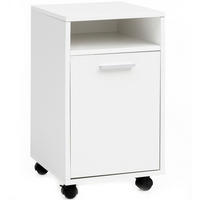 ROLLCONTAINER Schubladen Tür Ablage Mit Rollen, Weiß 33x38x60 cm - Weiß, Kunststoff (33/60/38cm) - KADIMA DESIGN