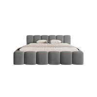 POLSTERBETT Limata 200x200 cm, Grau - Grau, Textil (200/200cm) - Fedve