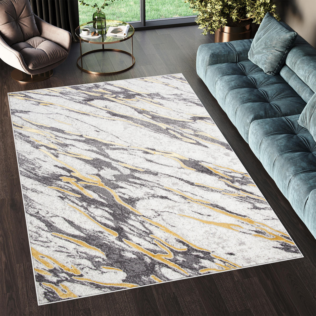 TEPPICH SHINE Creme 120/170 cm - Creme, Textil (120/170cm) - Tapiso