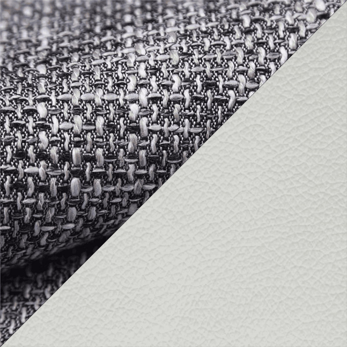 ECKSCHLAFSOFA ALEX – Grau + Weiß (Lawa 05 + Soft 17) + Hocker - Links - Weiß, Holzwerkstoff/Metall (275/155cm) - Möblo
