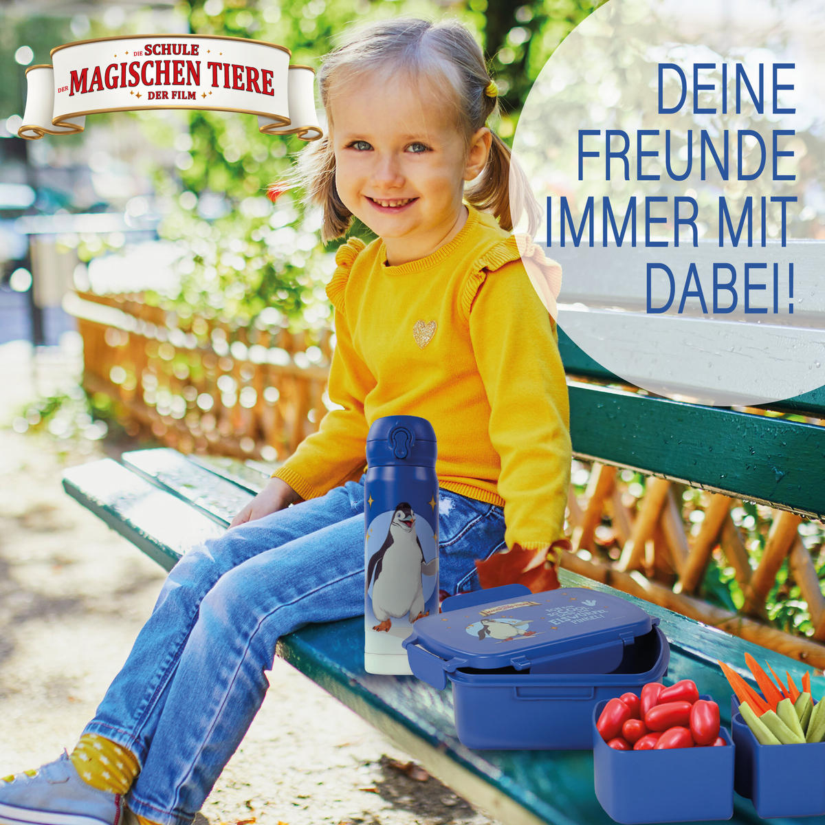 BROTDOSE Kinder mit Fächern - Blau, Kunststoff (15.5/7.2/20.3cm) - Stoneline