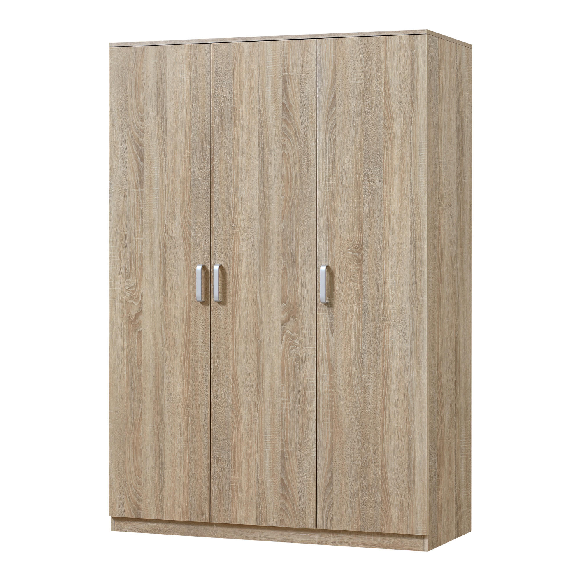 KLEIDERSCHRANK Bodolz - Sonoma Eiche, Holzwerkstoff (120/176/52cm) - [en.casa]
