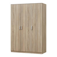 KLEIDERSCHRANK Bodolz - Sonoma Eiche, Holzwerkstoff (120/176/52cm) - [en.casa]