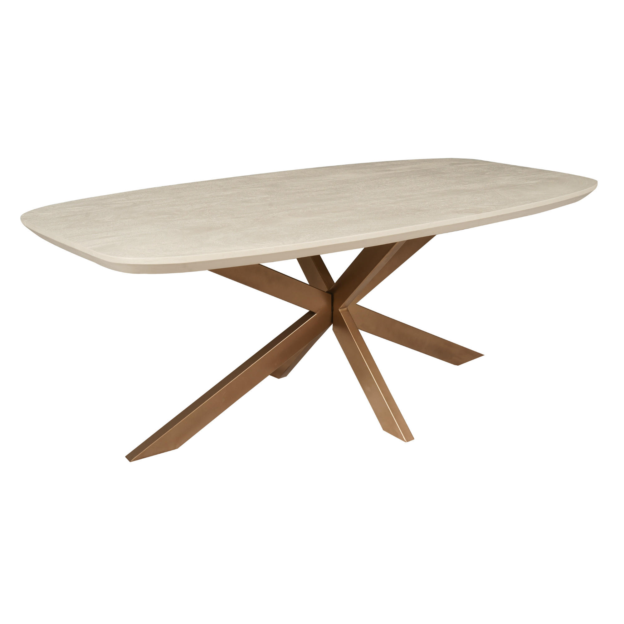 Starfurn Esstisch Beige, Braun 200x76x100 cm