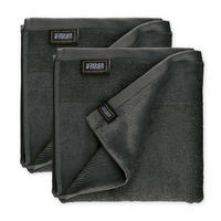 HANDTUCH AUS 100 % BAUMWOLLE SENSE 2ER SET - Anthrazit, Textil (50/100cm) - Schöner Wohnen