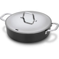 SCHMORPFANNE / Sauteuse mit Deckel Maestro Alu Ø 28 cm – keramische antihaftbeschichtung - Schwarz, Metall (1/2/2cm)