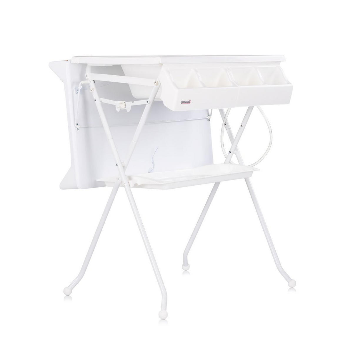 BABYWANNE Wickeltisch Aqua bunt Aqua Zubehörfach klappbar Ständer Stopfen - Multicolor, Kunststoff (61/80cm) - Chipolino