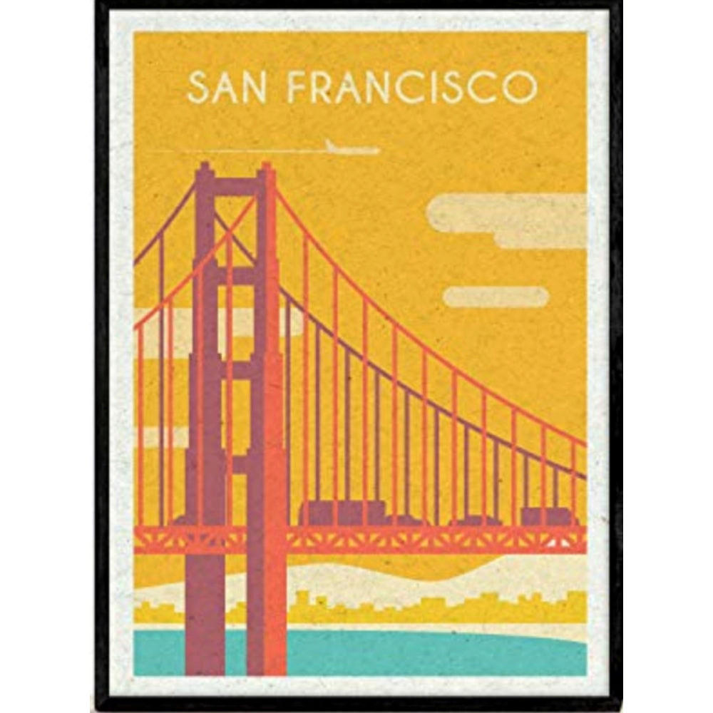 POSTER Rio De Janeiro Cristo Redentor A3 Schwarzer Rahmen - Schwarz, Papier (29.7/5/42cm) - Nacnic